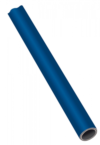 Aluminiumrohr, blau, Rohr-ø 42x38, VPE 5 Stk., Länge 3 m
