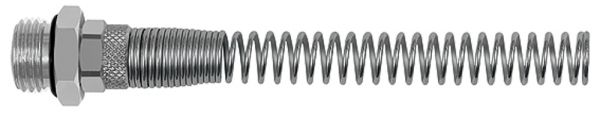 Gerade Einschraubverschraubung, Knickschutzf., Schl. 10/8, G1/2a.