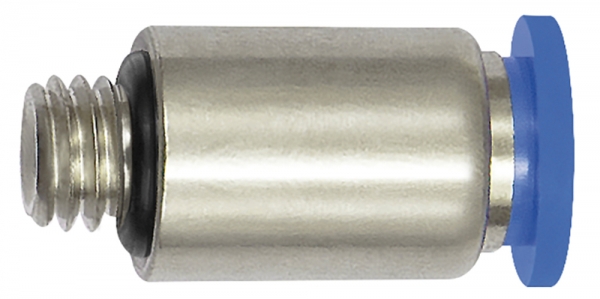 Gerade Steckverschraubung »Blaue Serie« mini, rund, M3