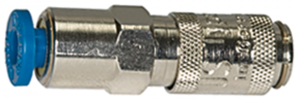 Schnellverschlusskupplung NW 2,7 MS vern., push-in Anschluss 4 mm