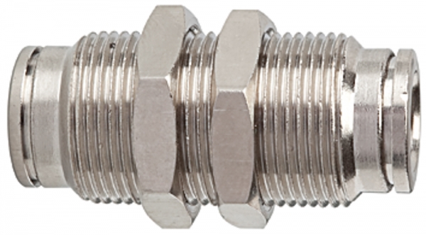 Gerade Schott-Steckverbindung »metallica«, M16x1,0, Messing vern.