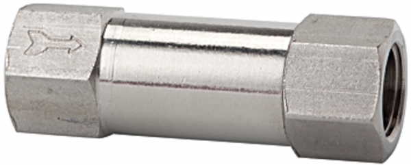 Rückschlagventil, Durchgangsform, ES 1.4404, G 1/4, 0,2 bar