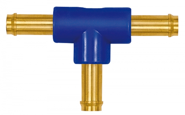 T-Schlauchverbindungsstutzen, für Schlauch LW 6 mm, Messing/POM