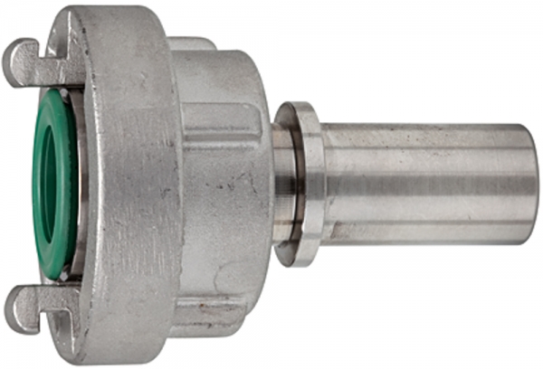 Storz-Kupplung, Stutzen, Schaleneinband, Alu, Größe 52-C, LW 38