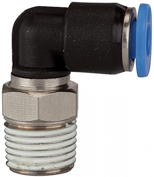 L-Steckverschraubung »Blaue Serie« mini, drehbar, R 1/8