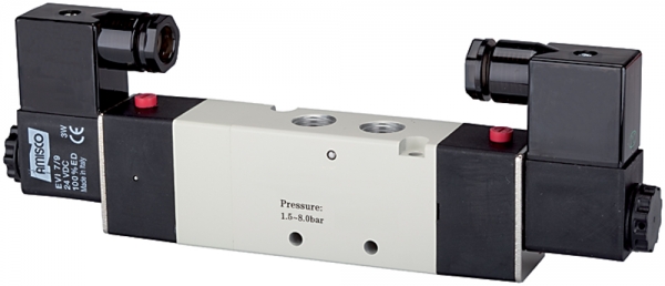5/3-Wegeven elektrpn. »4V« Mitte geschl. G 1/8, 24VDC, 400l/min