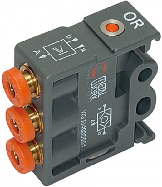 Pneumatik Logikelement, OR, Technopolymer, DN 2,7