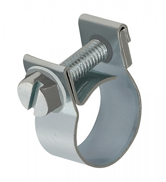 Spannbackenschelle, Stahl glanzverzinkt (W1), Nenn-ø 21 mm, 9 mm