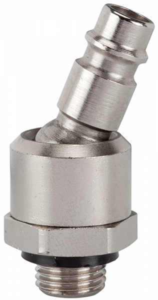 Nippel für Kupplungen NW 7,2-7,8, MS vern., drehbar, G 1/4 AG