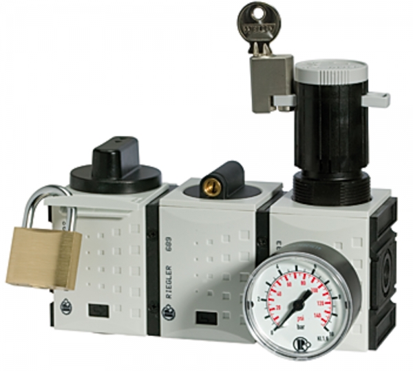 Wartungsstation SAFETY »FUTURA«, KH-AV-DR, BG 1, G 3/8, 2,5-8 bar