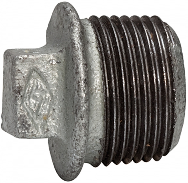 Stopfen 290, AG, R 1 1/4, schwarzer Temperguss feuerverz.