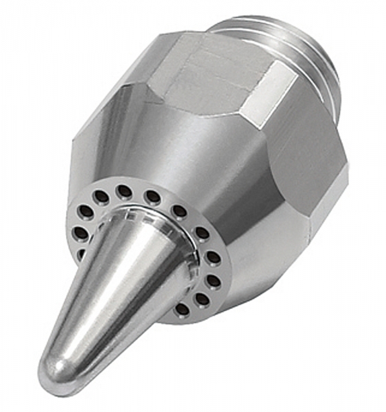 Lärmarme Runddüse, 1/2 - 27 UNS, Aluminium, Düsen-Außen-ø 13 mm