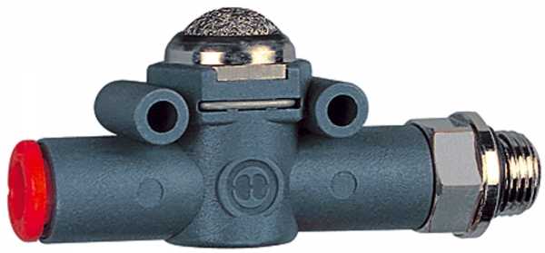 Schnellentlüftungsventil Schalld. G3/8 (Ausg.) - Schl.8 (Eing.)