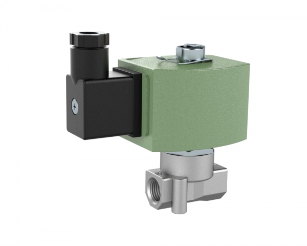 3/2-Wege-MV., ES, NC, direktg., 230 V AC, NBR, G 1/4, PN 0-10 bar