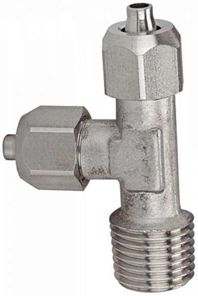 L-Einschraubverschraubung, R 1/4 a., für Schlauch 6/4, ES 1.4404