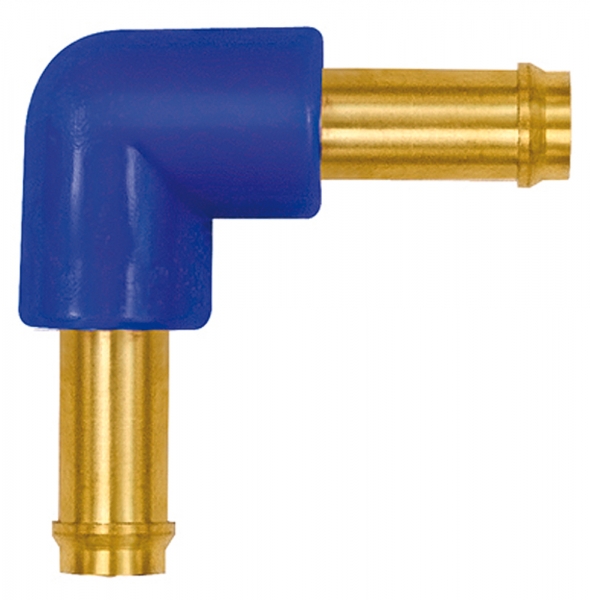 Winkel-Schlauchverbindungsstutzen, für Schlauch LW 4 mm, Ms/POM