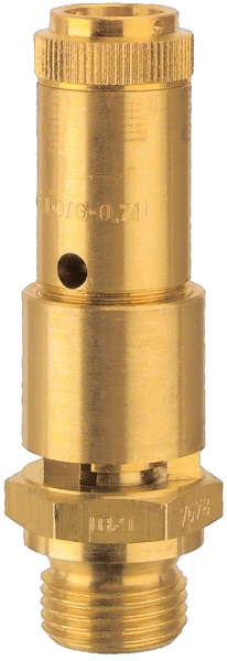 Sicherheitsventil DN 10, Messing, G 3/8 Ansprechdruck 35,5 bar