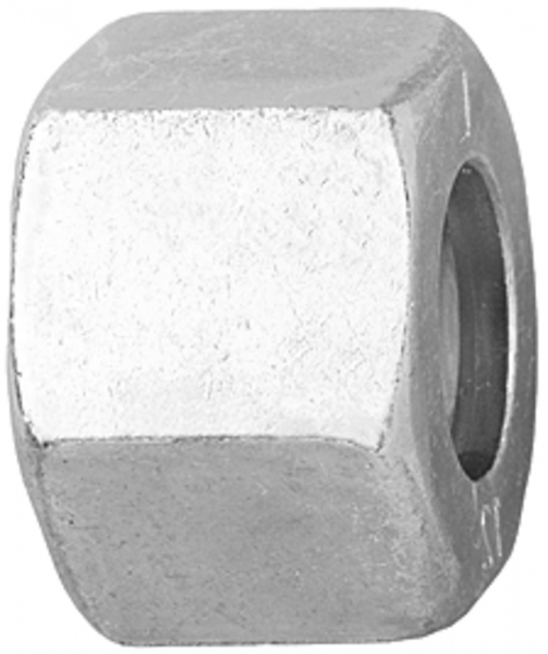Überwurfmutter, M8x1,0, Rohr-Außen-Ø 4 mm, SW1 10, Stahl verzinkt