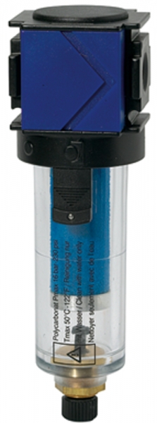Mikrofilter »variobloc«, mit PC-Behälter, 0,01 µm, BG 1, G 3/8