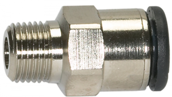 Gerade Steckverschraubung »click-clock«, R 1/8 a., Schlauch-Ø 8