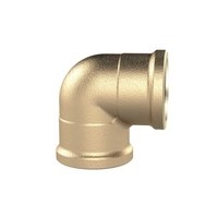 Winkelstück, 90°, innen/innen, G1/2, Druck 16 bar, Messing blank