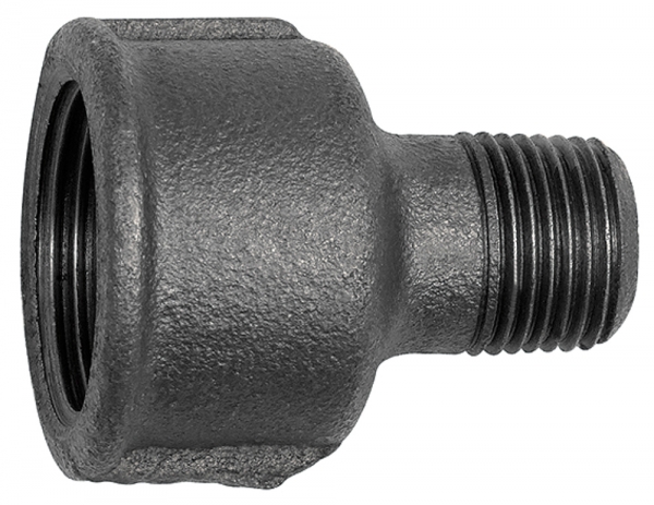 Reduziermuffe 246, Rp 2 1/2 i., R 2 a., Temperguss schw.
