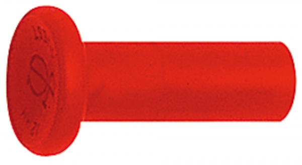 Verschlussstopfen POM, Stutzen 10 mm, Farbe rot