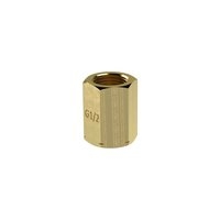 Spannmuffe, G 1/2, nach DIN 16283, 6-kant, Messing