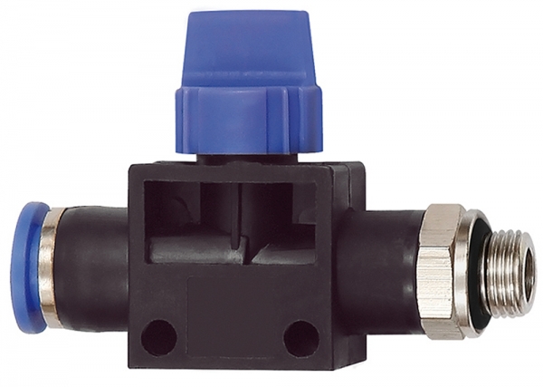 3/2-Wegeventil »Blaue Serie«, Steckanschluss, G 1/8 außen Ø 6mm