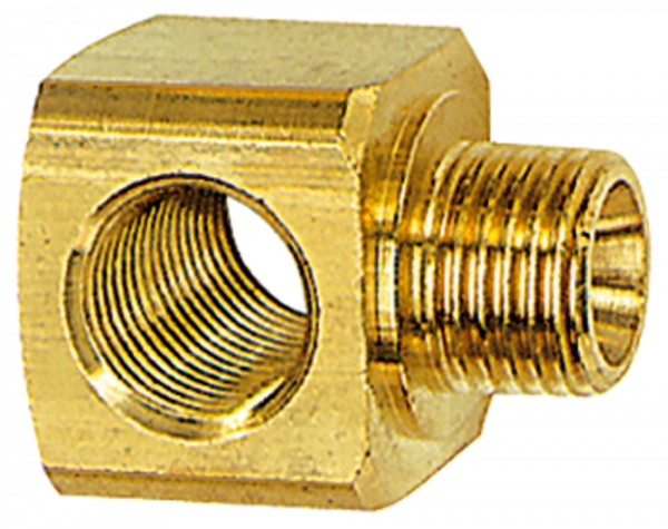 T-Einschraubverteiler, G 1/8, SW 17, Messing