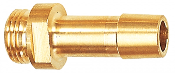 Einschraubschlauchtülle, G 1/2, AG zyl., Schl. LW 19mm, SW 20, MS