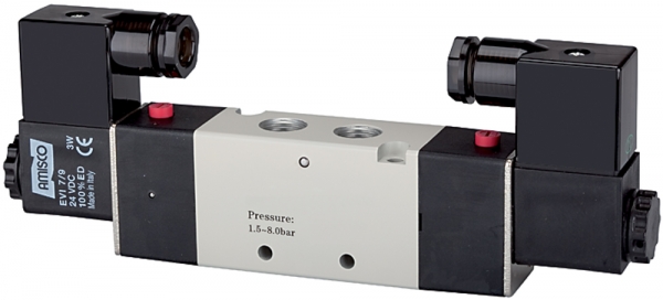 5/2-Wegeventil elektropneu., »4V«, bista., G1/4, 24VDC, 1300l/min