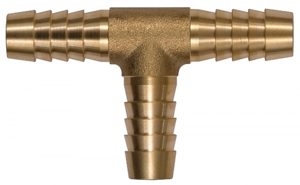 T-Schlauchverbindungsstutzen, für Schlauch LW 8 mm, Messing