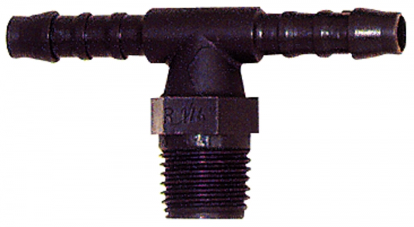 T-Einschraubstutzen, R 1/8 a., für Schlauch LW 6 mm, SW 10, PA 6
