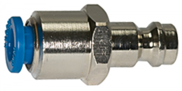 Einstecknippel push-in 6 mm, für Kupplungen NW 5, Messing vern.