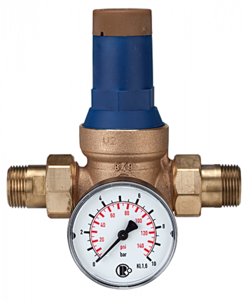 Druckregler für Trinkwasser, DVGW-geprüft, R 1 1/4, 1,5 - 6 bar