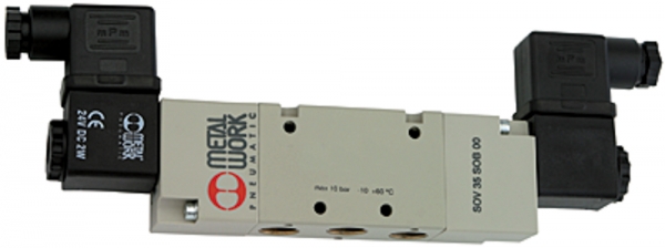 5/2-Wegeventil, elektropneumat., bistabil, G 1/8, 230 V, 50 Hz