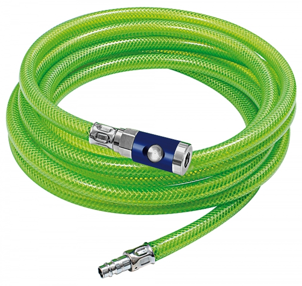 PVC-Gewebeschlauch-Set leuchtgrün, Schlauch-ø 12x6, Länge 5 m