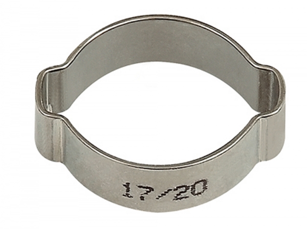 2-Ohr-Schl.klemme, Edelstahl (W4), Spannbereich 22-25 mm, 8,5 mm