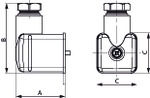 Gerätesteckdose, Bauform A, 200-240 V, AC/DC, LED, M16 IG