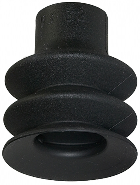 Balgsauger, rund 2,5 Falten, Material NBR, »FG«, Ø 5 mm