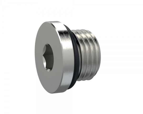 Verschlussschraube, Innensechskant 19 mm, G 1, NBR O-Ring, MSN