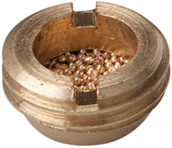 Sinterbronce-Schalldämpfer, flach, G 3/4 a.
