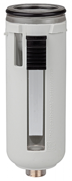 Polycarbonatbehälter inkl. Schutzkorb, BG 1, G 1/4, G 3/8