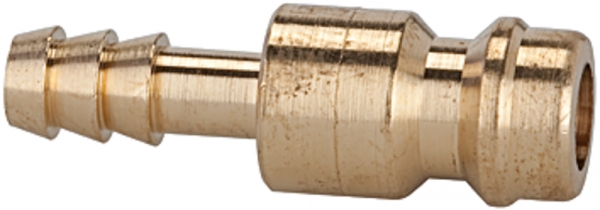 Einstecktülle für Kupplungen NW 5, Messing blank, Tülle LW 9