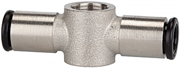 T-Ringstück, für Hohlschraube G 1/8, Schlauch-Ø 8 mm, MS vern.