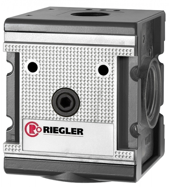 Verteiler »multifix«, breite Ausführung, BG 4, G 3/4, 4 Abgänge