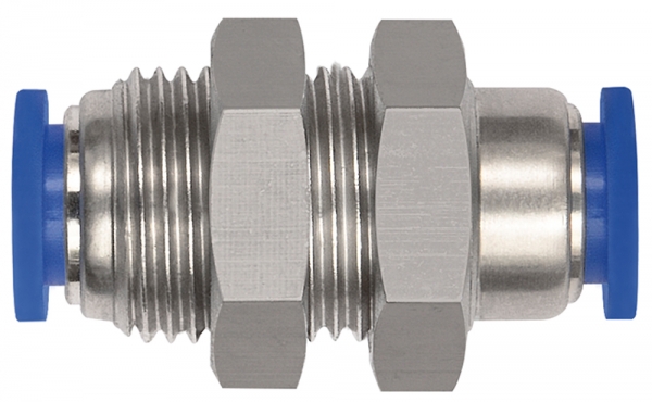 Schott-Steckverbindung »Blaue Serie« mini, M8x0,75, Schlauch-Ø 3