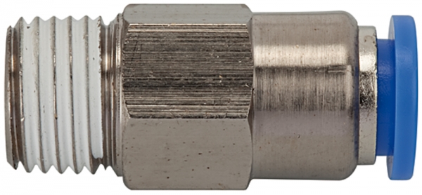 Gerades Rückschlagventil »Blaue Serie« Gew.-Schl., R 1/8 a. Ø4mm
