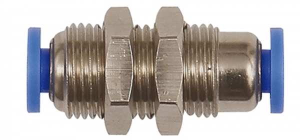 Schott-Steckverbindung »Blaue Serie« mini, M10x1,0, Schlauch-Ø 4